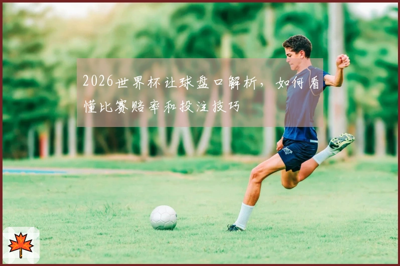 2026世界杯让球盘口解析，如何看懂比赛赔率和投注技巧
